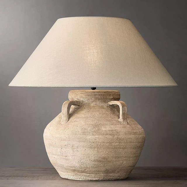 Modern Nordic Desk Lamp China Flower Pattern Desk Lamp Ceramic Table Lamp for Living Room Hotel Bedroom