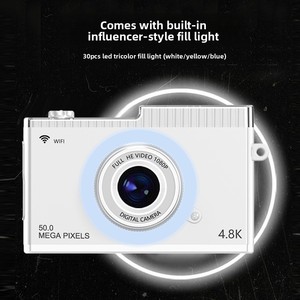 Cámara Digital Wi-Fi para Niños, Grabación de Video 4K, 50MP, Enfoque Automático, Pantalla Giratoria, Cuerpo de Plástico - Product Image 4