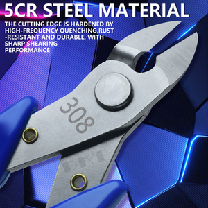 Pince diagonale industrielle en acier allié, coupe-fils, poignée ergonomique pour la réparation de pinces électroniques - Product Image 2