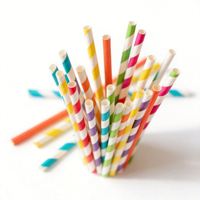 Pailles en papier jetables personnalisées en pâte de bois biodégradable pour boissons au bubble tea
