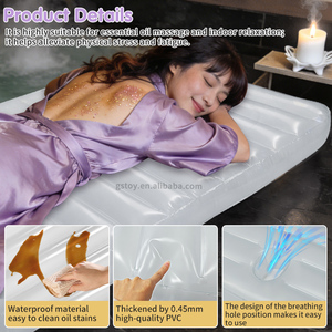 Matelas de massage gonflable pour SPA, épais, en PVC, imperméable, protection <span class=keywords><strong>contre</strong></span> l'huile, tapis gonflable rempli d'eau avec trou - Product Image 2