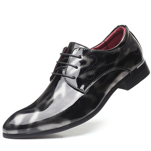 Zapatos <span class=keywords><strong>Oxford</strong></span> de PU Artificial para Hombre, Diseño de Lujo, Pulidos, con Cordones, Transpirables, Formales, para Primavera, Verano, Club, Boda, ODM OEM - Product Image 2
