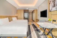 Meubles en bois massif pour chambre d'hôtel de luxe sur mesure 5 étoiles à Foshan, pour appartement : chaise, table, lit, commode