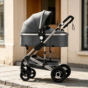 Passeggino 3 in 1 B.Childhood con Interno Spazioso, Chiusura a Due Mani, Freno a Un Piede e 4 Ruote per Bambini da 0 a 36 Mesi - Product Image 1