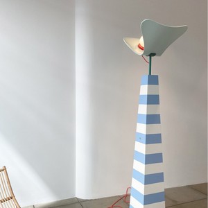 Lampadaire à rayures bleues et blanches, source de lumière LED, commande par interrupteur, pour la maison, le salon, la chambre à coucher, éclairage intérieur - Product Image 3