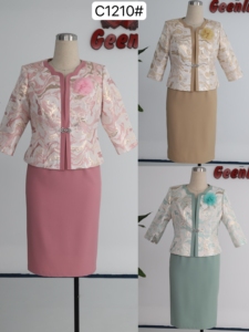 เครื่องแต่งกายผ้ายกสีสันสดใสสำหรับสำนักงานเสื้อผ้าทางการไซส์ใหญ่พิเศษพร้อมดีไซน์แฟชั่น - Product Image 5