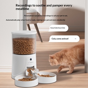 Distributeur automatique intelligent de nourriture pour animaux de compagnie avec double bol de 4 L, commande à distance par application, pour chats, chiens, fournisseurs de magasins <span class=keywords><strong>d</strong></span>'animaux - Product Image 4