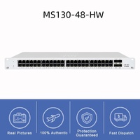 Switch Cisco Catalyst Meraki MS130-48-HW de 48 Puertos Gigabit Layer 2, 4x1G SFP Uplinks, 104Gbps, 87Mpps, Administrado en la Nube, Empresarial