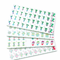 Ensemble de Mahjong Américain Personnalisé avec Logo, 166 Tuiles en Acrylique, Impression Intérieure 4 Couches, 30mm, NMJL Std, Coffret Cadeau de Luxe pour Voyage, Vente en Gros OEM