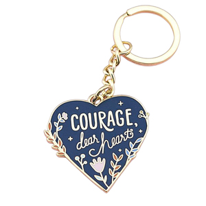 Cartoon Stainless Steel Keychain Laser Engraving Heat Enamel Metal Key chain 3D Logo Personalized <b>Keyrings</b> for Souvenir Gifts - Product Image 3