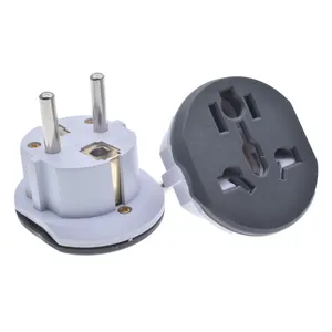 Universal To EU Plug Adapter Multifunction UK EU US AU To Euro Schuko Type-F Converter 10A Socket Outlet With Safety Shutter