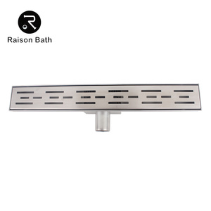 Drenaje de Piso Rectangular Moderno de Acero Inoxidable 304 Cromado, Rejilla Oculta Anti-Olor para Balcones y Hoteles, de Larga Duración - Product Image 4