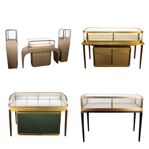 SUNDO Factory Directly Supply showcase for jewelry store and counter with drawer combination jewelry display cabinet showcase