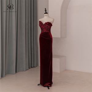 Mily mariée LDR6577 <span class=keywords><strong>Rose</strong></span> Design robes de soirée femmes droites Sexy chérie décolleté robes de soirée pour les femmes - Product Image 1