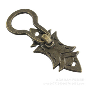 Poignée de tiroir de style chinois antique B29 en alliage de zinc, forme originale 28x64mm, poignée de meuble durable - Product Image 4