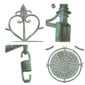 Antico in ferro battuto doppio Sit <span class=keywords><strong>Patio</strong></span> altalena di alta qualità confortevole arredamento per la casa arredamento Touch sedia da giardino appeso - Product Image 5