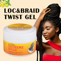 Gel Coiffant AHVAST pour Tresses – Marque Privée – Gel Super Fixation pour Locs et Twists – Contrôle des Bords pour Cheveux