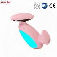 Robinet de lavabo intelligent à cascade rose avec LED, 4 modes, douchette extractible, sans plomb, certifié CUPC et NSF, en vogue sur TikTok pour salle de bain