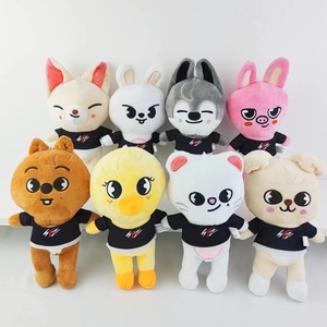Peluche Cartoon Stray Kids 31-50cm, Giocattolo Morbido Bbokari Leebit Wolf Chan Puppym, Regalo per Anniversario e Antistress per Bambini - Product Image 3