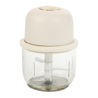 Hachoir miniature sans fil portable pour la maison, alimenté par batterie, capacité de 300 ml, avec lames en acier inoxydable, faible bruit