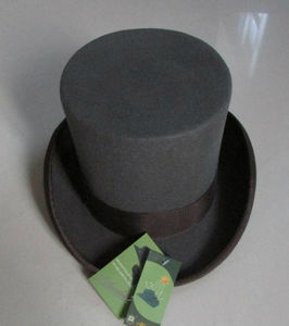 Chapeau Haut de Forme R126 100% Laine Unisexe, Chapeau Présidentiel Authentique, Chapeau Fedora en Feutre de Laine, pour Fêtes Décontractées, Hauteur 18CM - Product Image 6