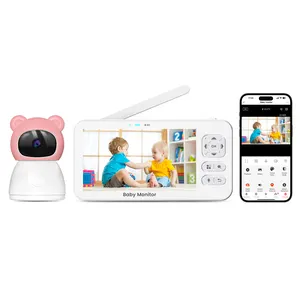 5 Inch Screen Baby Monitor Wireless Camera 2 Way Audio 3 Million Pix