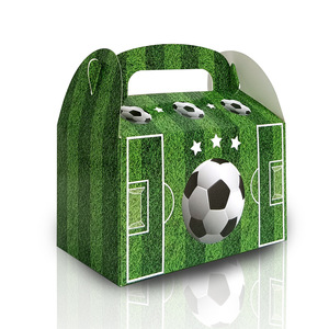 Football Series Boxes <strong>Green</strong> Field Matches Party Candies <strong>Gifts</strong> White Cardstock Western Pastries and Portable Boxes - Product Image 4