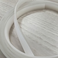 Profils de bordure transparents en TPE/PVC faciles à poser avec ruban adhésif, certifiés RoHS/Reach, pour cadres en tissu tendu