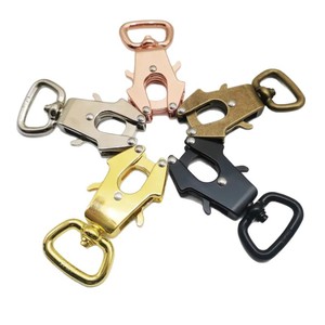Alloy Dog Leash <b>Clip</b> Quick Release Medium Size Tactical Pet Rope <b>Buckle</b> Solid Sport Style Rivet Detail - Product Image 1