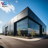 Conception de hangar industriel, structure en acier préfabriquée robuste, entrepôt, atelier avec services de soudage et de pliage