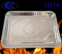 1300ml Jetable Argent Feuille D'aluminium Plaque Rectangle Pique-Nique Grills Plat Plateaux Peu Profonde Pan BBQ Alimentaire Cuisson Cuisson De Qualité Alimentaire