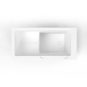 Hydrorelax Safety Small Size Acrylic Freestanding Walk-in Elderly Household Open Door Bathtub