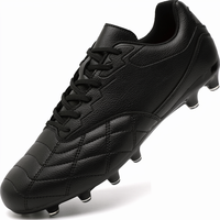 Chaussures de football unisexes pour terrain ferme, en microfibre, semelle intermédiaire en EVA, doublure en mesh, semelle extérieure en TPU, respirantes, professionnelles, pour l'extérieur