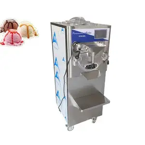 Commercial Ice Cream Sorbet Making Batch Freezer Gelato Pasteurization Machine Hard Italy Ice Cream Machine