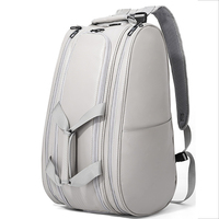 Sac à dos de tennis et de pickleball unisexe Oxford avec poche séparée pour chaussures, léger, grand espace de rangement, pour les sports de plein air