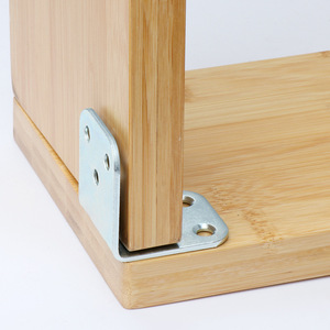 Équerres d'angle en fer noir Amada, acier laminé à froid, connecteurs en L à 90 degrés pour armoires et placards - Product Image 2