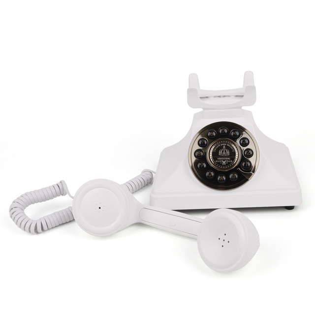 Wholesale Old-Fashioned Black Audio Guest Book Phone Cheap White Voice Message Recorder for Party Decoration