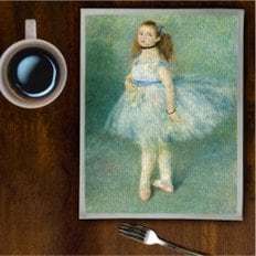 Pittore francese 2/4 persona tavolo da pranzo tappetino 30x3/30x40 nel venire di età di 50 foto - Product Image 1