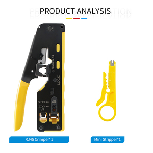 Pinza Crimpatrice Multifunzione di Alta Qualità per Cavi CAT5e/6/7, Strumento per Connettori RJ45 8P6P, Attrezzo per Crimpatura di <span class=keywords><strong>Rete</strong></span> - Product Image 6