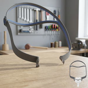 Sangle de tête de remplacement AirFit P10 pour CPAP, dernière version, compatible avec la conception à fixation rapide, matériau élastique souple, classe - Product Image 3