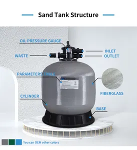 Water cleaning equipment silica sand filter swimming pool filtration circulation system high quality and durable