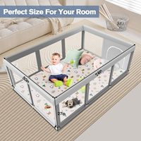 Parc pour bébé portable, design moderne Oxford, écologique, pour salon, utilisation intérieure et extérieure, sécurisé pour ramper