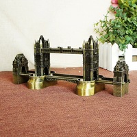Modelo Metálico en Miniatura del Puente de Londres - Artesanía Arquitectónica Detallada en 3D, Recuerdo Coleccionable del Monumento de Londres para Regalo de Viaje