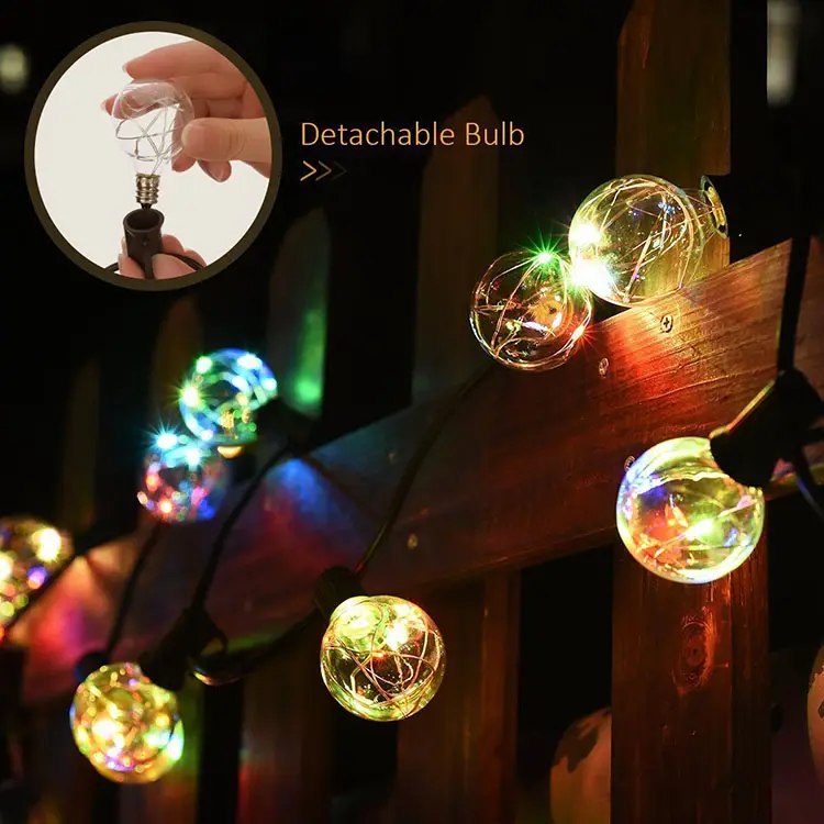 G40 Globe Bulb Copper Wire LED String Lights For New Year Party Christmas Decoration Party Retro Lamp Fairy String Light