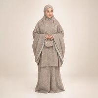 Ensemble de prière portable pour femmes, taille unique, vêtements islamiques modestes