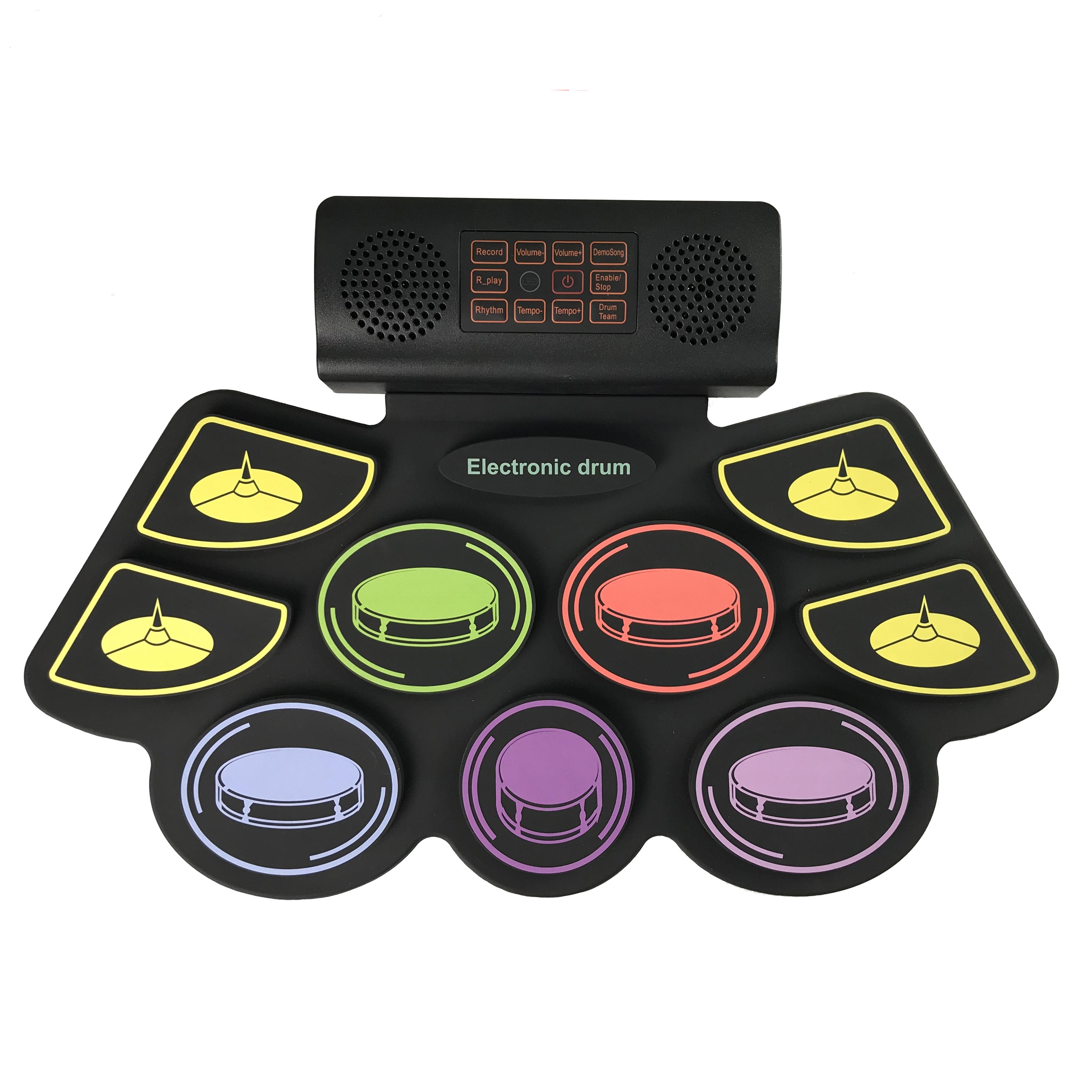 Хорошая цена, складной силиконовый midi usb-барабан, забавная игрушка для начинающих