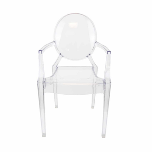 เก้าอี้รับประทานอาหารพลาสติกขนาดเล็กสำหรับเด็กอนุบาลสีสันสดใสเก้าอี้ผีทำจากเรซินอะคริลิคดีไซน์ทันสมัย - Product Image 1