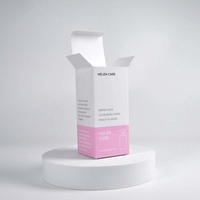 Vente en gros petite boîte à cosmétiques quantité minimale de commande populaire, expédition facile, rose clair vide, impression personnalisée, boîte d'emballage en papier pour cartes