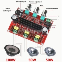 Scheda di Sviluppo Amplificatore di Potenza Digitale a 2.1 Canali Xh-M139, Tensione Ampia 12V-24V, TPA3116D2 250W+100W