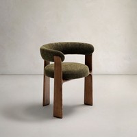 Chaise rembourrée en bois massif avec dossier confortable, style moderne JP, pour café et restaurant